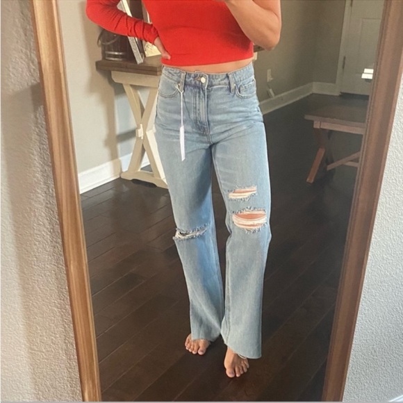 Sanctuary Denim The Flashback high rise Wide leg jeans - Picture 8 of 11